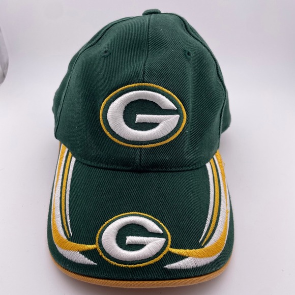 Annco Green‎ Bay Packers Hat NFL Baseball Cap Embroidered Adjustable - Picture 1 of 4
